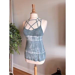 EUC soft & sexy strappy tie dye AE top